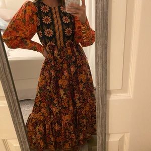 Farm Rio Flowers Garden Maxi Dress